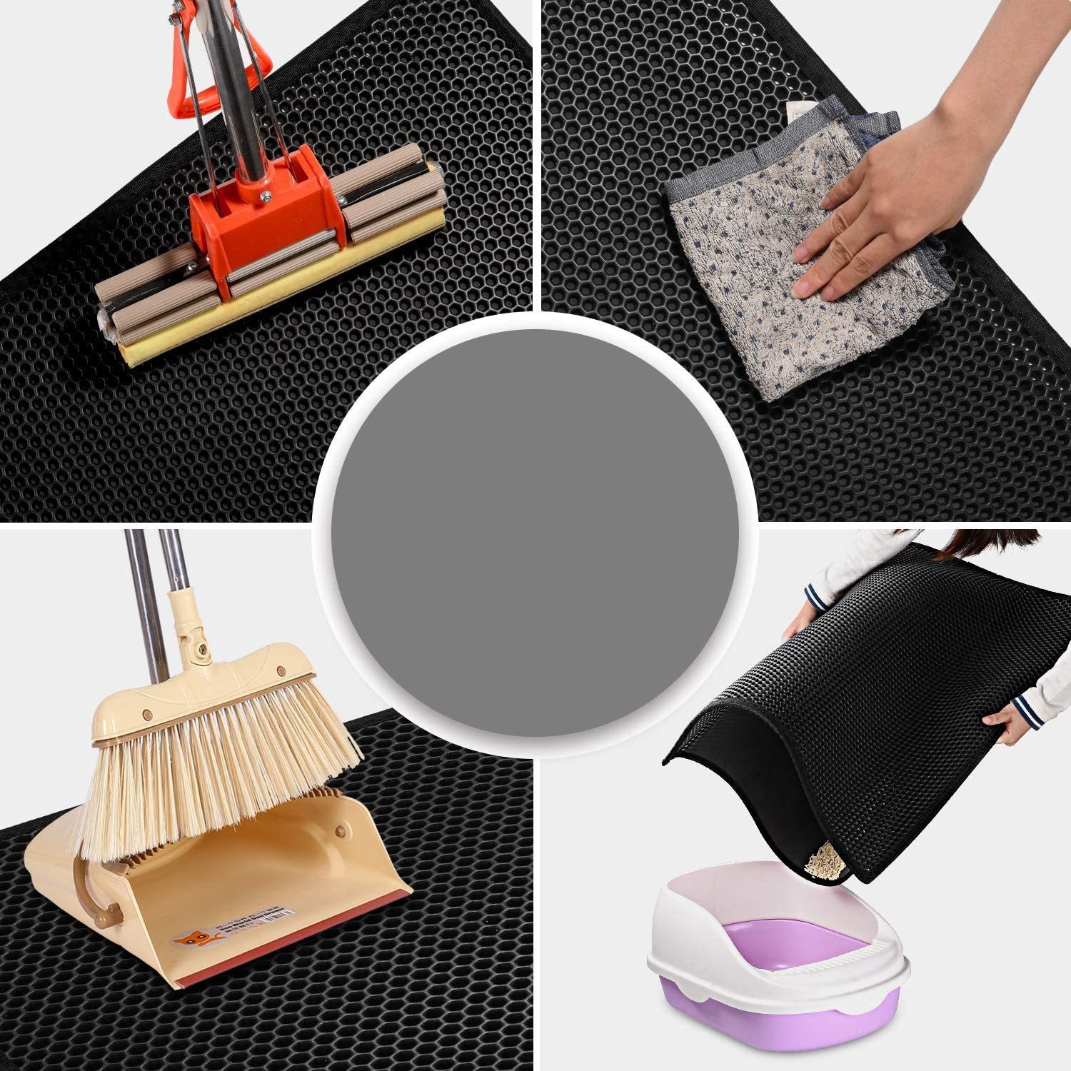 EVA双层大孔猫砂垫　耐磨猫砂垫盆子猫窝垫子过滤防水防带出