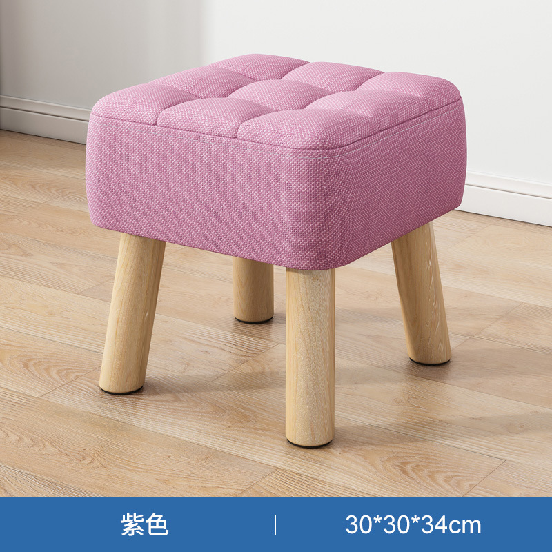 Pequeño taburete hogar pequeño taburete sala de estar sofá taburete simple paño enano taburete