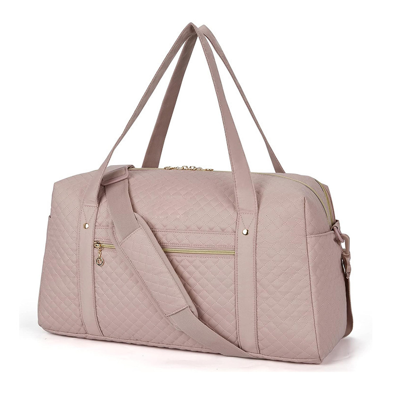 Travel Duffel Bag 31L Quilted Weekend Travel Bag with Laptop Compartment Large Carry-On Airport Bag