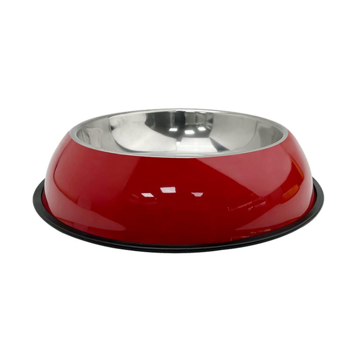 Tazón para perros Tazón para perros Tazón para perros Tazón para mascotas de acero inoxidable anti-volcado Tazón de arroz para perros Tazón de agua Suministros Tazón para mascotas Tazón para gatos antideslizante