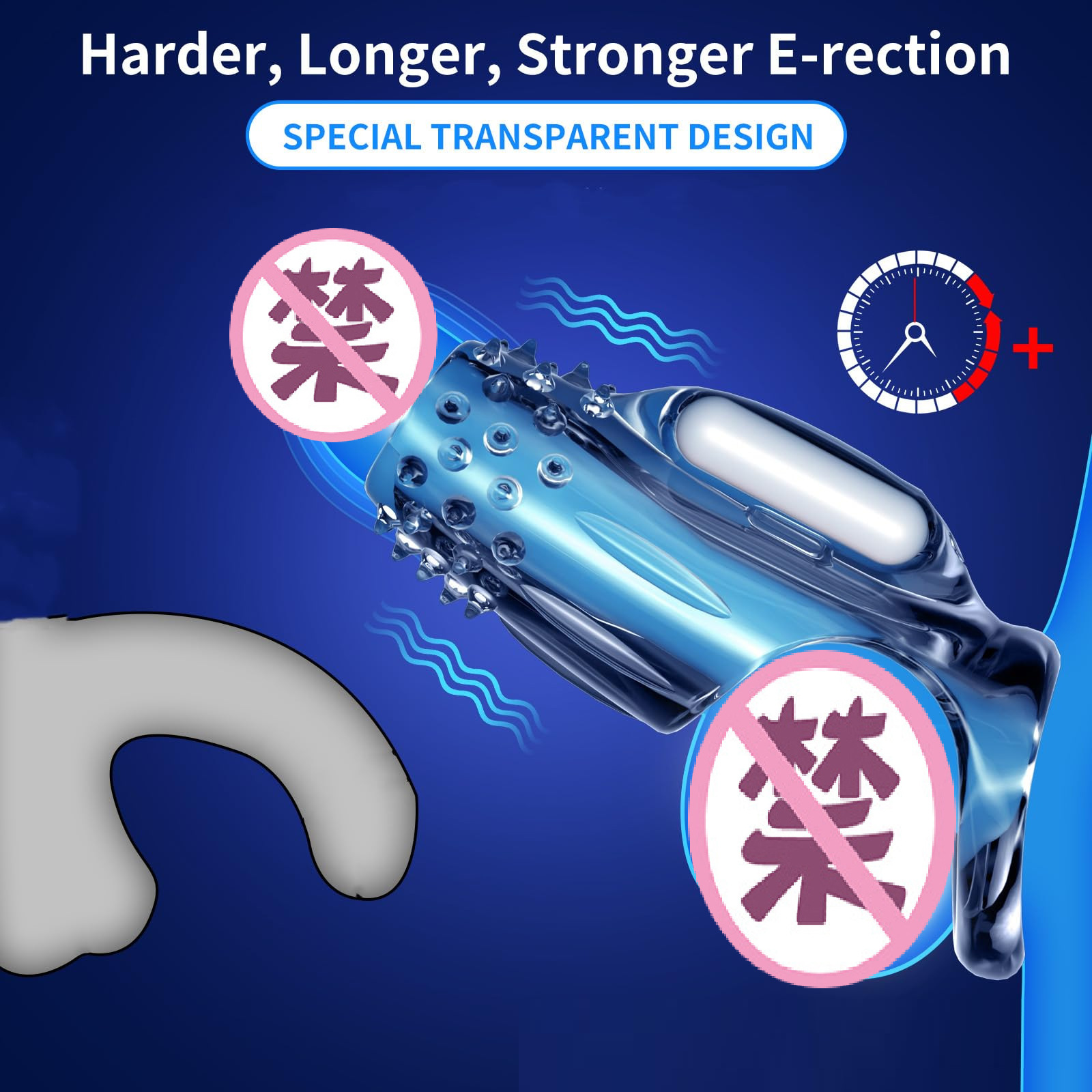 Wolf Tooth Lotus Sleeve Set, Textured TPE Couples Toy, Manual Non-Vibrating Design — detail image 3