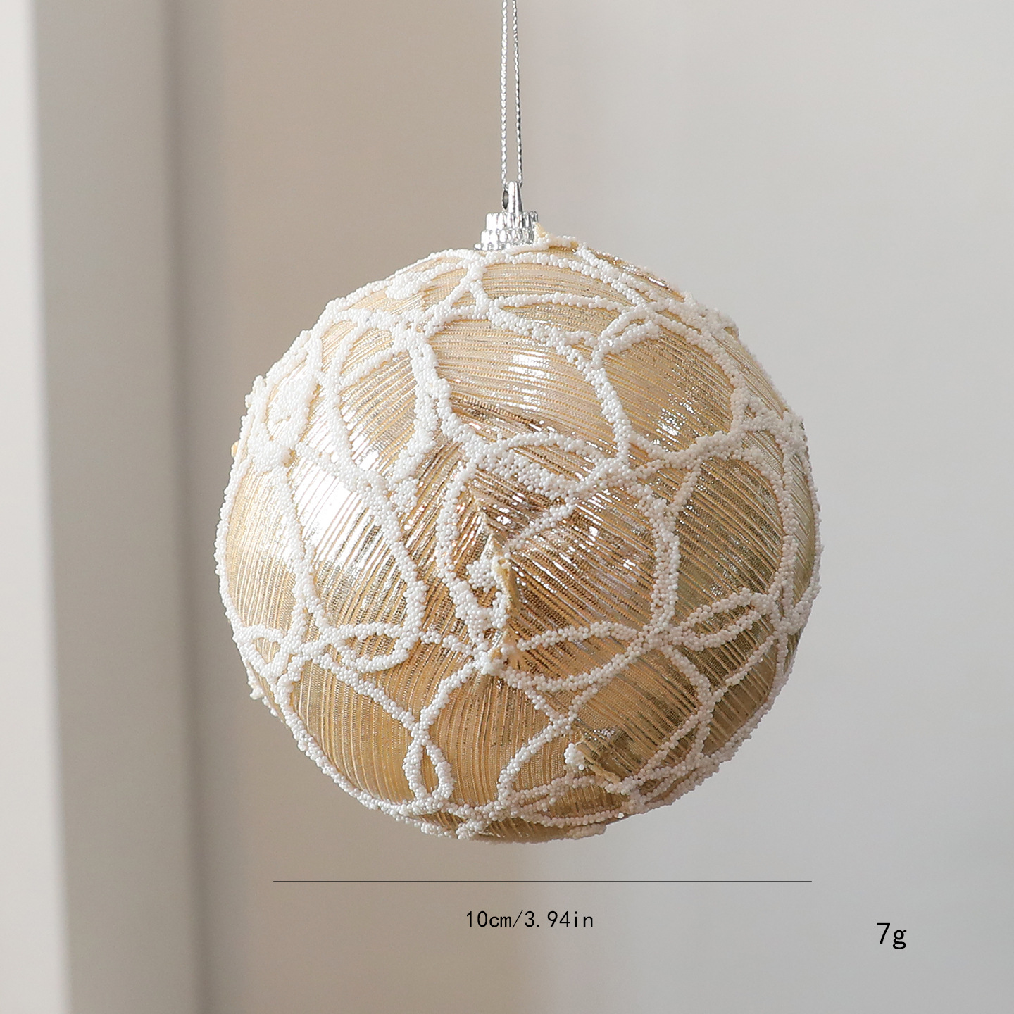 Nuevo árbol de Navidad de 10CM bola de decoración de bolas de Navidad colgantes de espuma pilares decoraciones de Navidad colgantes de bolas