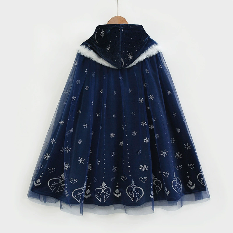 Demi-season children's trench coat, keep warm cloak, “Frozen”