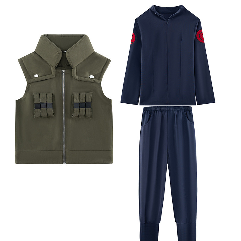 In-Stock Hatake Kakashi Cosplay Outfit Vest + Fleece Pants Cosplay Costume One-Piece Dropshipping In-Stock Hatake Kakashi Cosplay Outfit Vest + Fleece Pants Cosplay Costume One-Piece Dropshipping