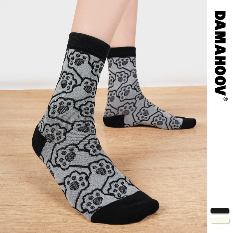 2026 Spring/Summer Cotton Socks for Women, Cute Cartoon Paw Short Socks, Zhejiang Korean Style, Breathable, Sweat-Absorbent, Anti-Friction 2026 Spring/Summer Cotton Socks for Women, Cute Cartoon Paw Short Socks, Zhejiang Korean Style, Breathable, Sweat-Absorbent, Anti-Friction
