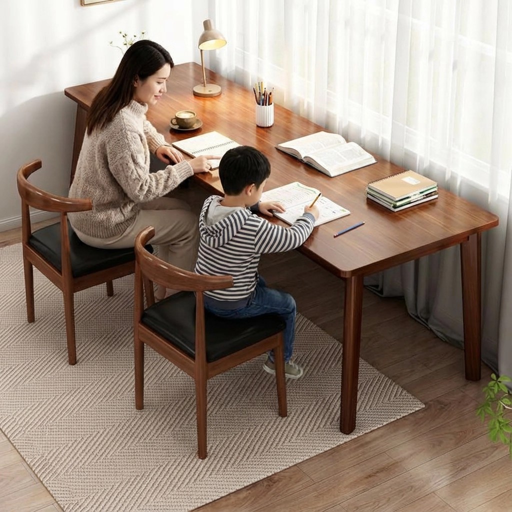 Computer Desk Long Table Living Room Rectangular Desk Study Workbench Double Home Bedroom Adult Desk