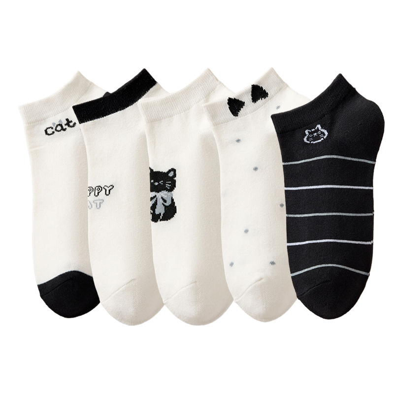 Zhuji calcetines de primavera y otoño de las mujeres al por mayor de moda de bajo-top red invisible barco rojo calcetines de moda de las mujeres suministro