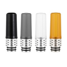 跨境新款510烟嘴加长树脂滴嘴510drip tip 510口吸不锈钢隔热吸嘴