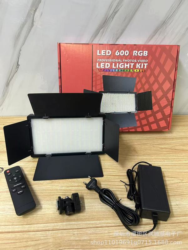 LED600 カメラライト会議室ライブビデオ撮影ライト LED800 ポータブル屋外撮影ライト LED 補助光|undefined