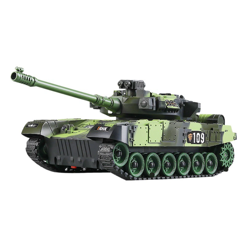 Танк с дистанционным управлением может быть обстрелян имитация битвы Тигр бронированная машина гусеничная Модель Дети мальчик трансграничные игрушки