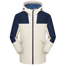 西域骆驼同款冲锋衣外套男女户外登山服拼色时尚可印可绣情侣款