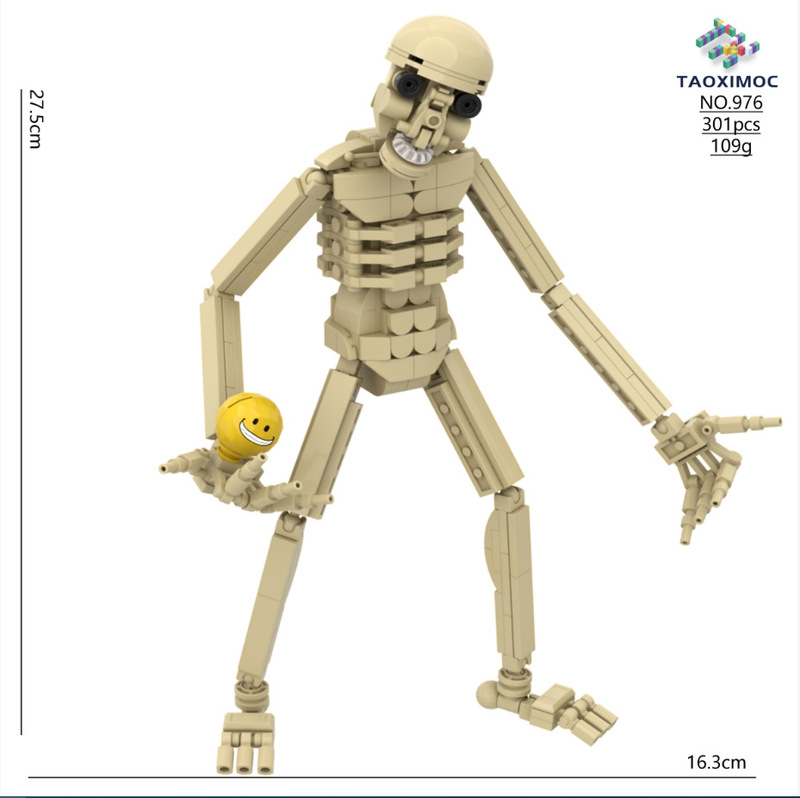 Cross-border new product: Pixel Man World game peripheral model Verity monster building block toy ornaments wholesale