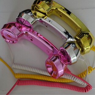 Professional handset manufacturers fashion mobile phone handset universal gold-plated gold external headset handset