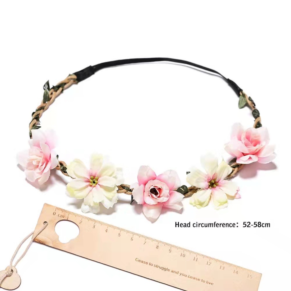 Women's Simple Style Flower Cloth Braid Hair Band display picture 3