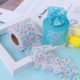 6/7.5/10/12cm * 9 m 3cm messy net embroidery sequins DIY hair accessories shoe flower accessories tulle webbing