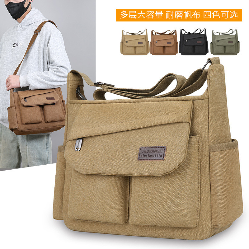 Spring Men's Large Capacity Shoulder Bag Collection Wallet Business Korean Style Casual Bag Electric Tool Accessories Crossbody Bag Resistant Spring Men's Large Capacity Shoulder Bag Collection Wallet Business Korean Style Casual Bag Electric Tool Accessories Crossbody Bag Resistant