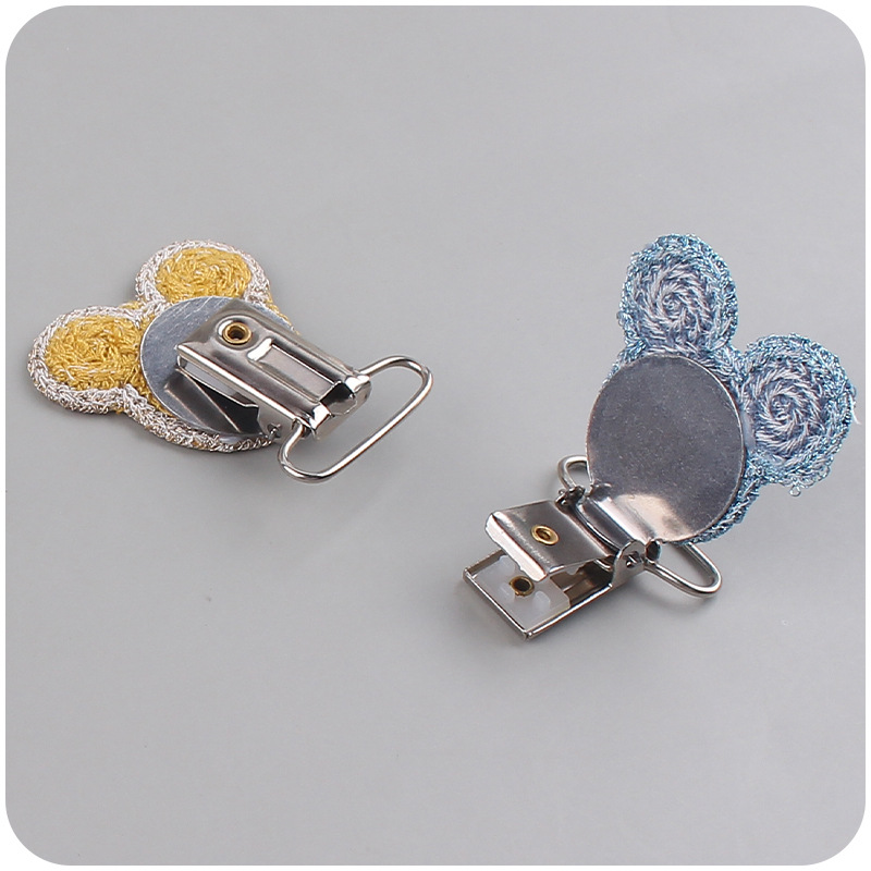 Suministros de bebé nuevo crochet DIY animal chupete clip calmante bebé animal clip chupete anti-gota cadena Accesorios