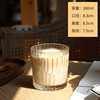 Glass Cup Household Water Cup Female Juice Cup Drinks Milk Cup Transparent Coffee Milk Cup Cold Drink Cup Cup Milk Tea Cup