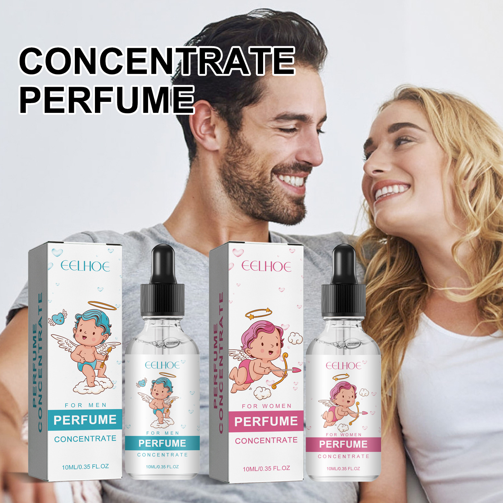 EELHOE Cupido Perfume Portátil Natural Fresco Fragrância de Longa Duração Casal Namoro Perfume_voghion.com
