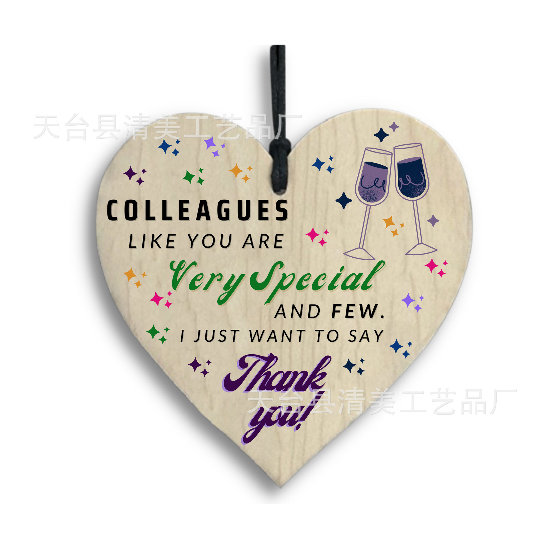 Love Style Love Wood chip Pendant 1 Pack