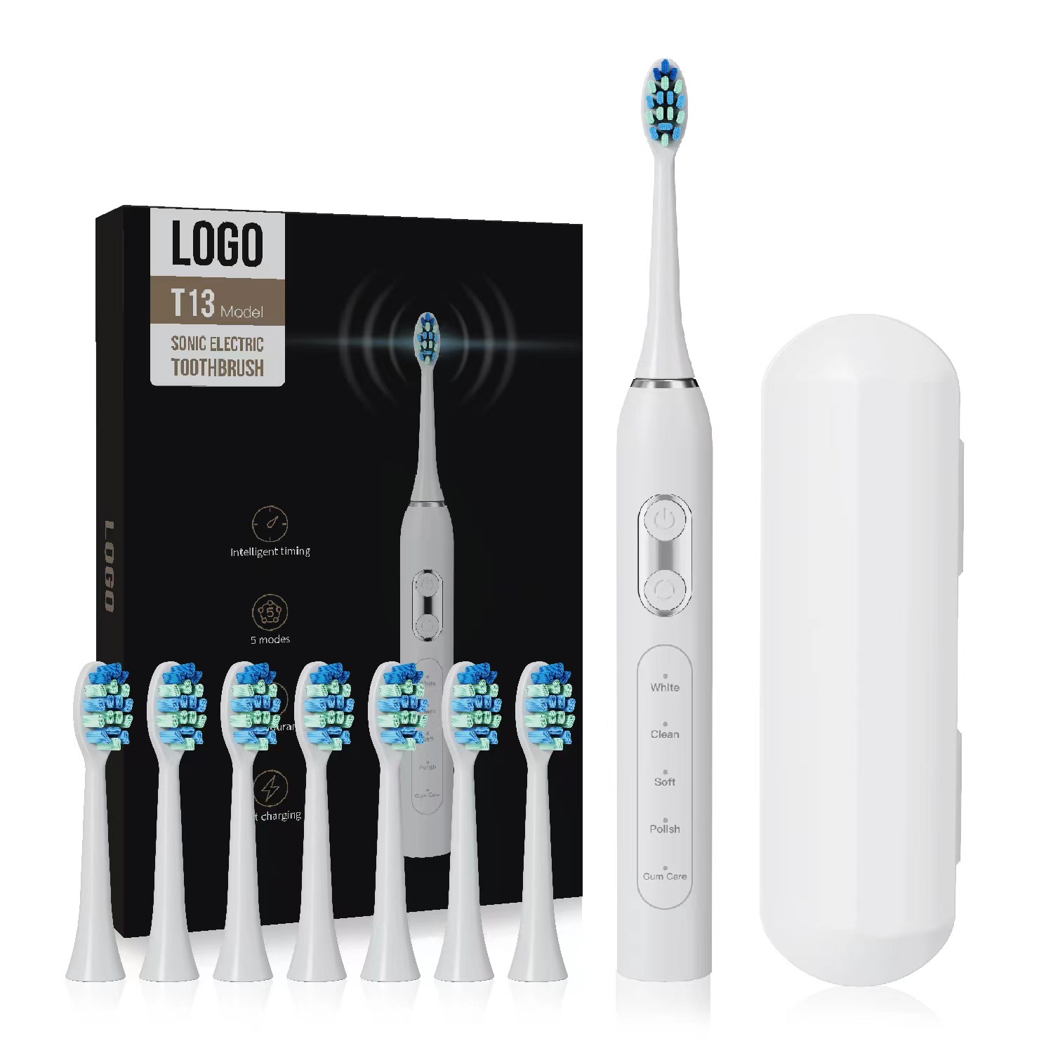 T13 Sonic cepillo de dientes eléctrico adulto pareja recargable cepillo de dientes eléctrico transfronterizo
