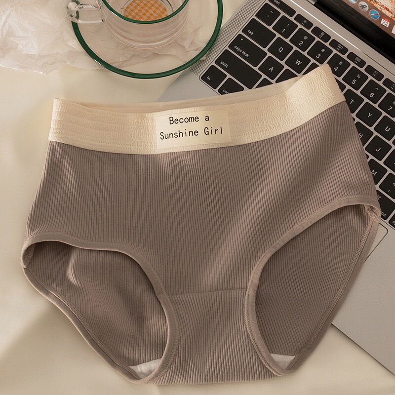 Women's Pure Cotton Antibacterial Autumn and Winter Seamless Breathable Girls' Briefs Briefs Mid-Waist Women's Pure Cotton Antibacterial Autumn and Winter Seamless Breathable Girls' Briefs Briefs Mid-Waist