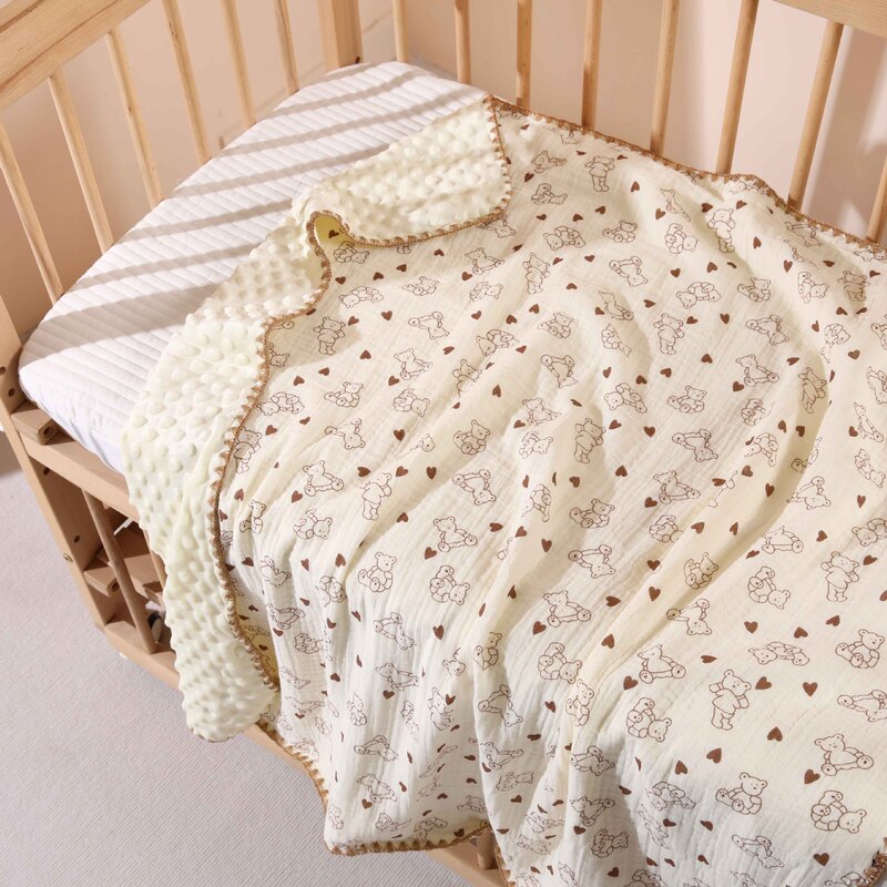 Cross-Border Baby Gauze Bath Towel, Newborn A-Class Nap Blanket, Soft, Absorbent, Multi-Functional Newborn Blanket