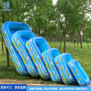 Factory direct supply inflatable pool inflatable pool printed square inflatable pool home outdoor paddling pool