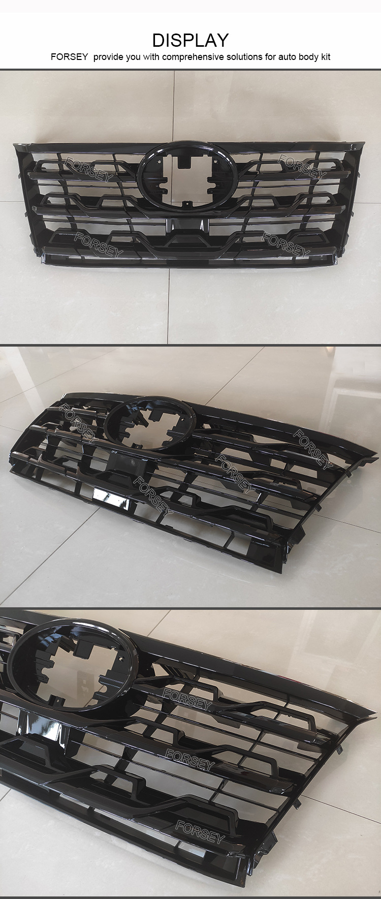 Suitable for Fortuner 2021+ Crosser Runner Front Bumper Grille Trd Grille