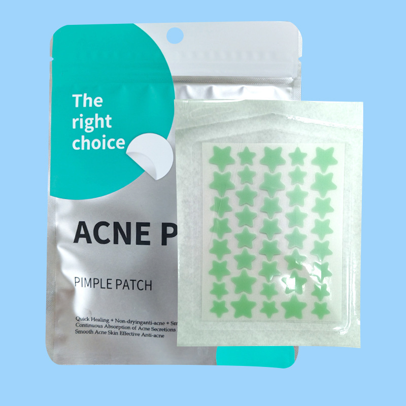ACNE PATCH スターアクネパッチ ハイドロコロイド吸収性ニキビパッチ 膿吸収性フルカラーカラー五芒星ニキビパッチ|undefined