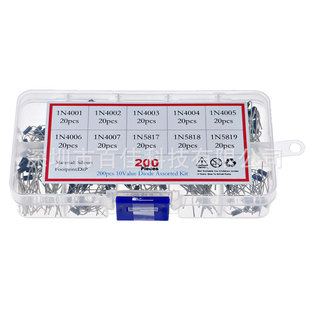 10 kinds of 200 diode box set 1N4001~1N5819