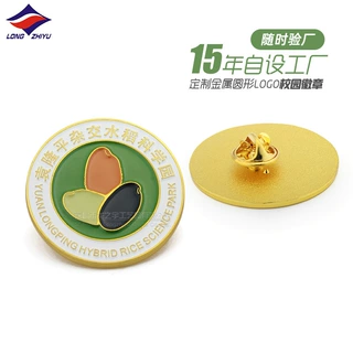 龙之宇徽章厂家定做学生胸章毕业季纪念品锌合金烤漆校徽校庆胸针