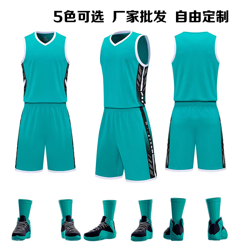 Speed Wholesale Printing Training College Students' Jersey Summer Basketball Clothes suit Boys and Girls New Competition Team Clothes