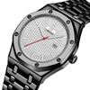 Quartz watches, waterproof calendar, men's steel belt, swiss watch, wholesale, suitable for import