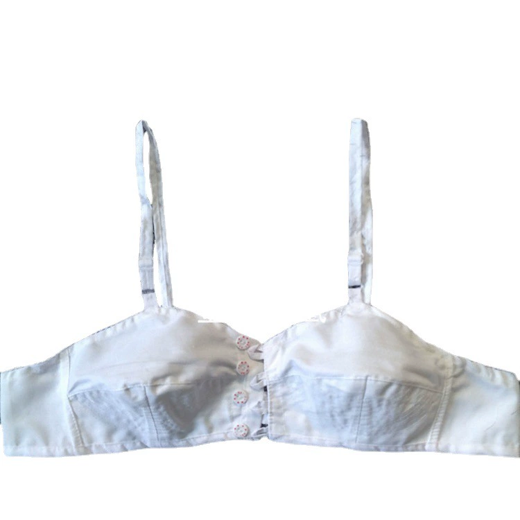 Среднего возраста и старомодное тканевое нижнее белье, бюстгальтер с открывающейся спереди пряжкой, боковое закрывание, мать без губки, маленькая чашка, бюстгальтер для старой леди