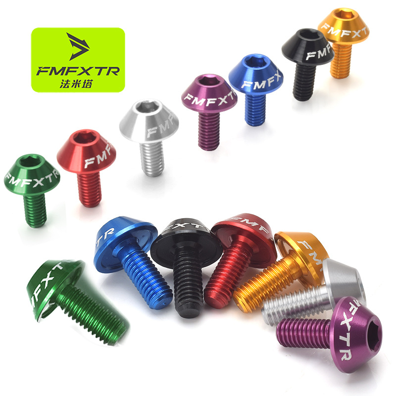 Aluminum alloy water bottle screw mountain bike/road bike/folding bike m5 screw bicycle water bottle rack fixing accessories