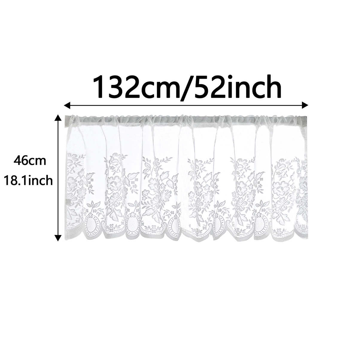 Nuevo estilo transfronterizo de color sólido tejido por urdimbre de encaje cortina corta cortina pequeña sala de estudio de cocina pantalla de ventana semisombreada