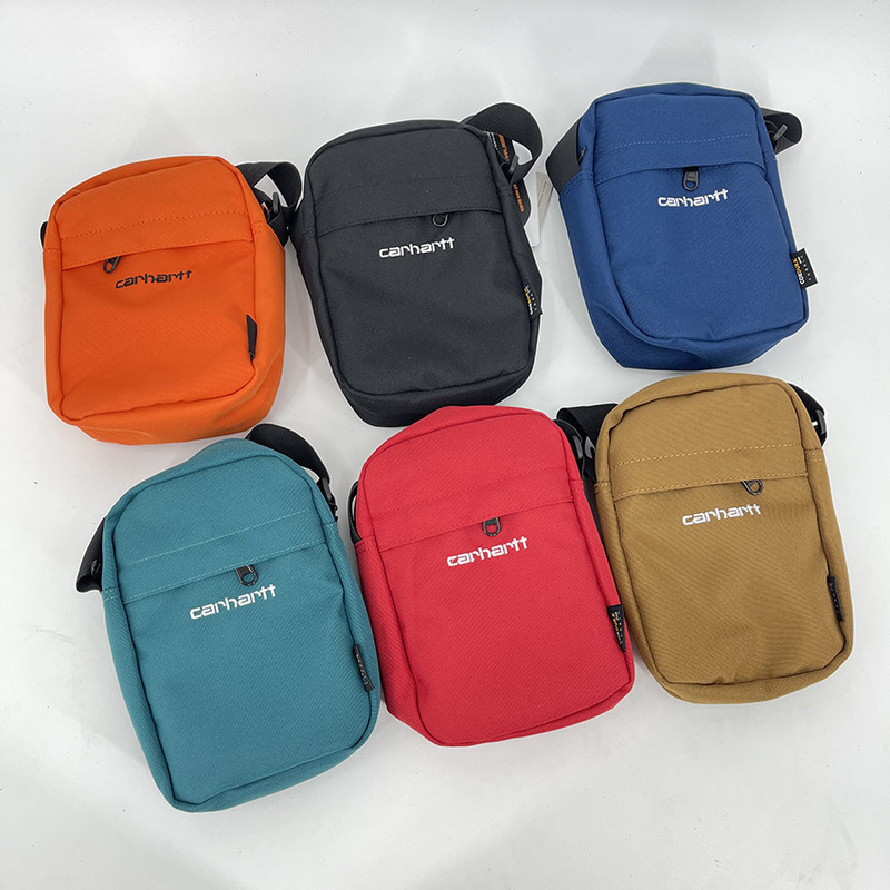 A generation of Carhart diagonal small bag for men and women couples solid color sports leisure shoulder messenger bag small square bag
