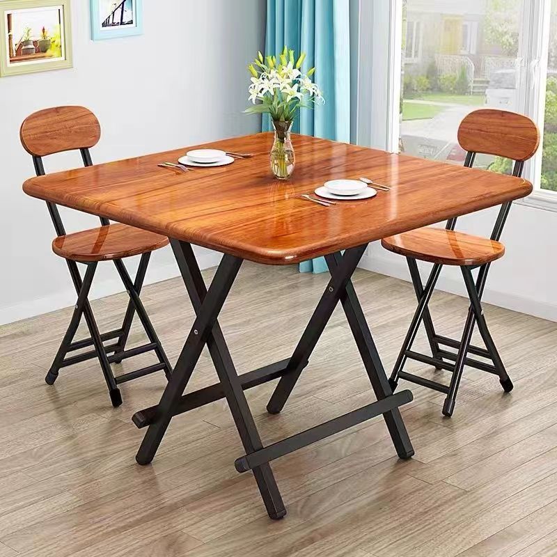 Folding Table Dining Table Household Simple Dining Table Outdoor Portable Stall Folding Table and Chairs Rental Small Apartment Square Table