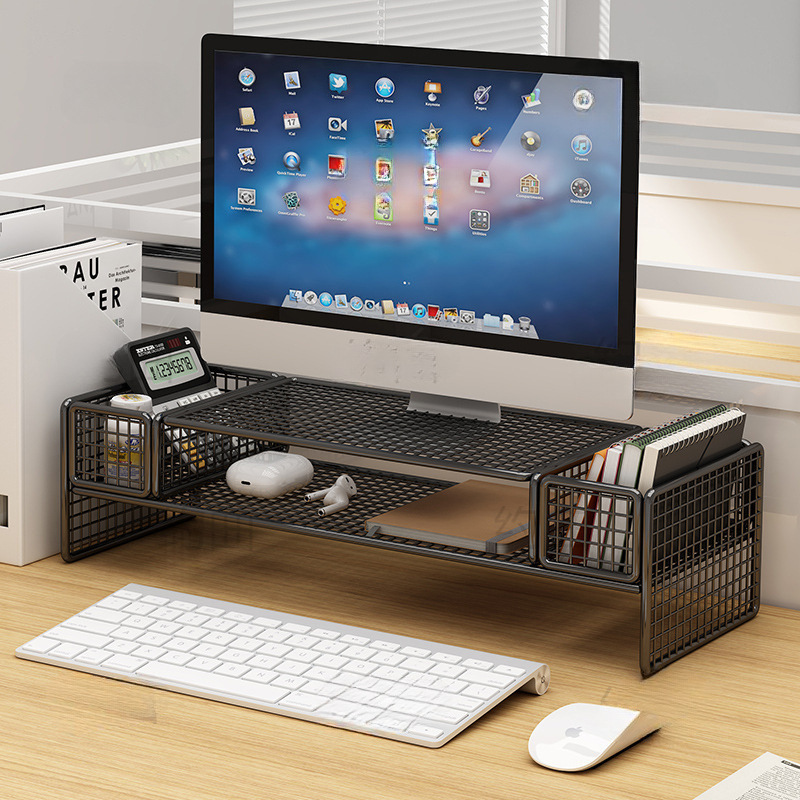 Desktop Storage Rack Desktop Laptop Heightening Rack Iron Home Desktop Suspended Cooling Base Bracket