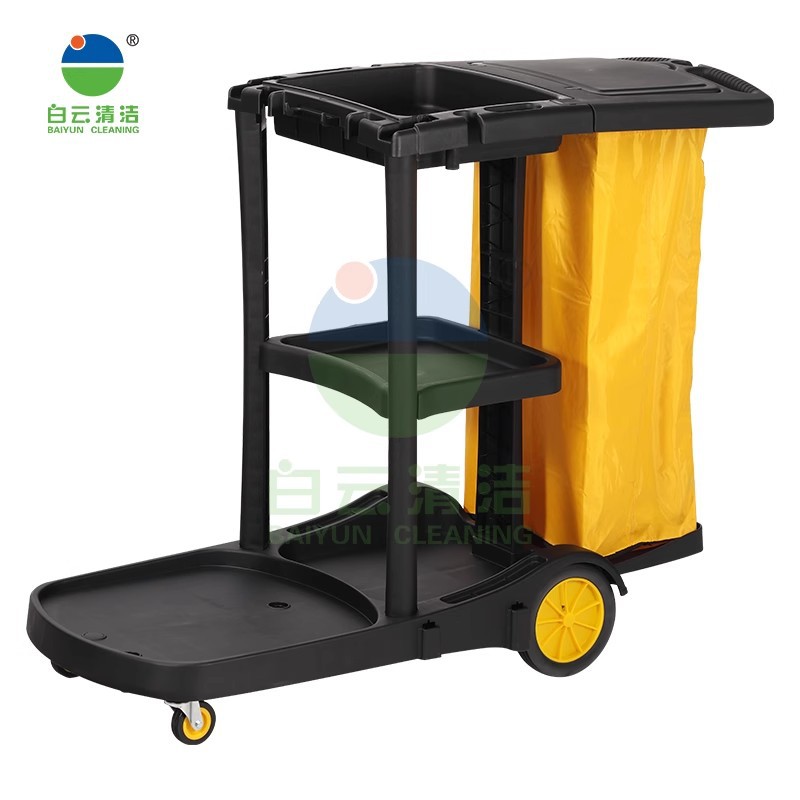 Baiyun limpio multipropósito limpio camión de artículos diversos con barril con cubierta con prensador de agua camión limpio camión limpio conjunto de camión limpio