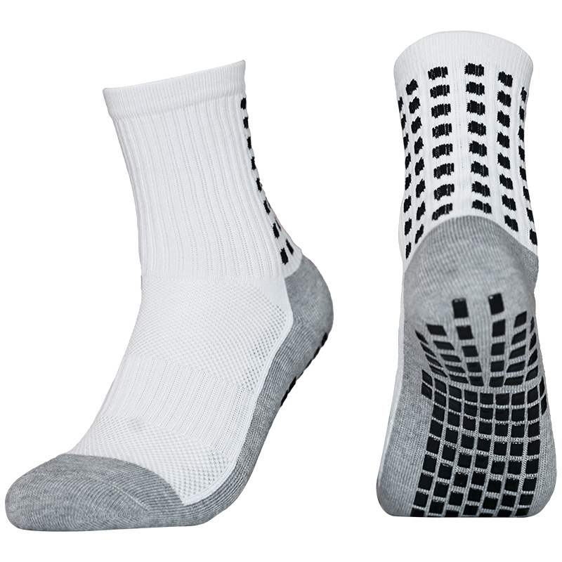 Professional Adhesive Soccer Socks for Men, Short Thickened Towel Bottom Mid-Tube Children's Non-Slip Soccer Socks Mid-Tube Socks