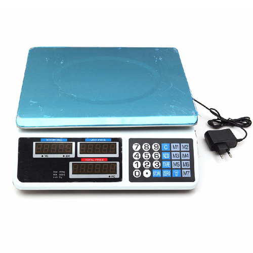 Foreign trade English version electronic price scale electronic bench scale electronic fruit and vegetable kitchen scale 30kg/40kg