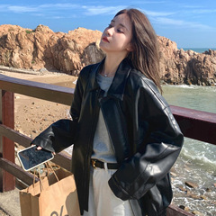 气质高级感黑色皮衣外套女早春秋2025新款今年流行时尚机车服上衣