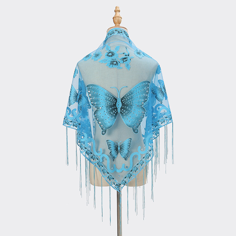 Women's Elegant Butterfly Polyester Tassel Scarves & Gloves display picture 7