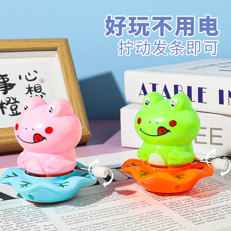 Заводная мультяшная игрушка, лягушка, опт