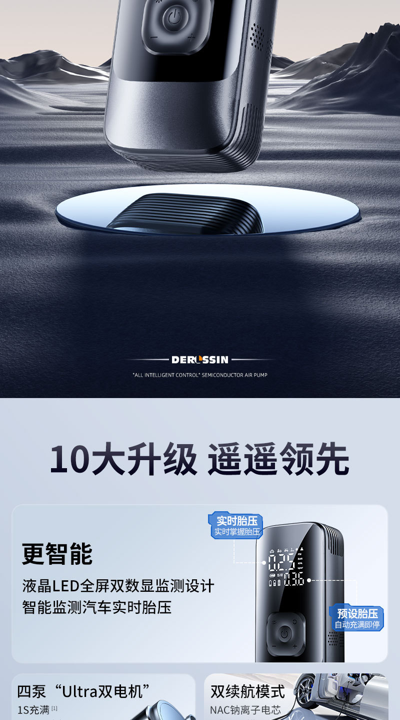 Car Wireless Air Pump Car Portable Car Electric Air Pump Suv Tire High Pressure Air Pump