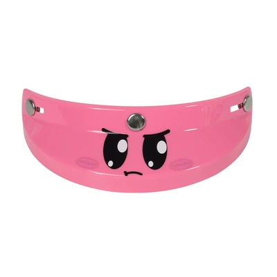 Motosiklet dəbilqələri Three-Button Style, Fashionable and Adorable - pink-angry
