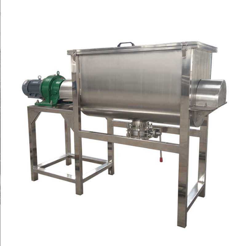 Mezclador de cinta de acero inoxidable 316L gran capacidad de alta presión resistente a la corrosión tanque horizontal mezclador de alimentos image 6