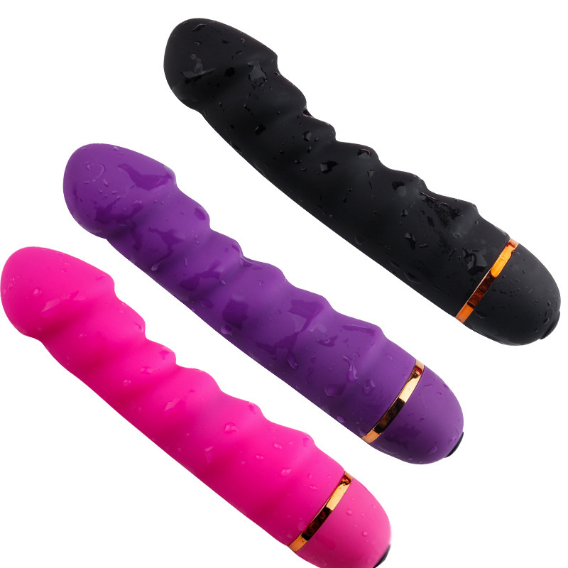 Vibrating Prostate Massager, Silicone Anal Plug with Button Control, Purple — detail image 2